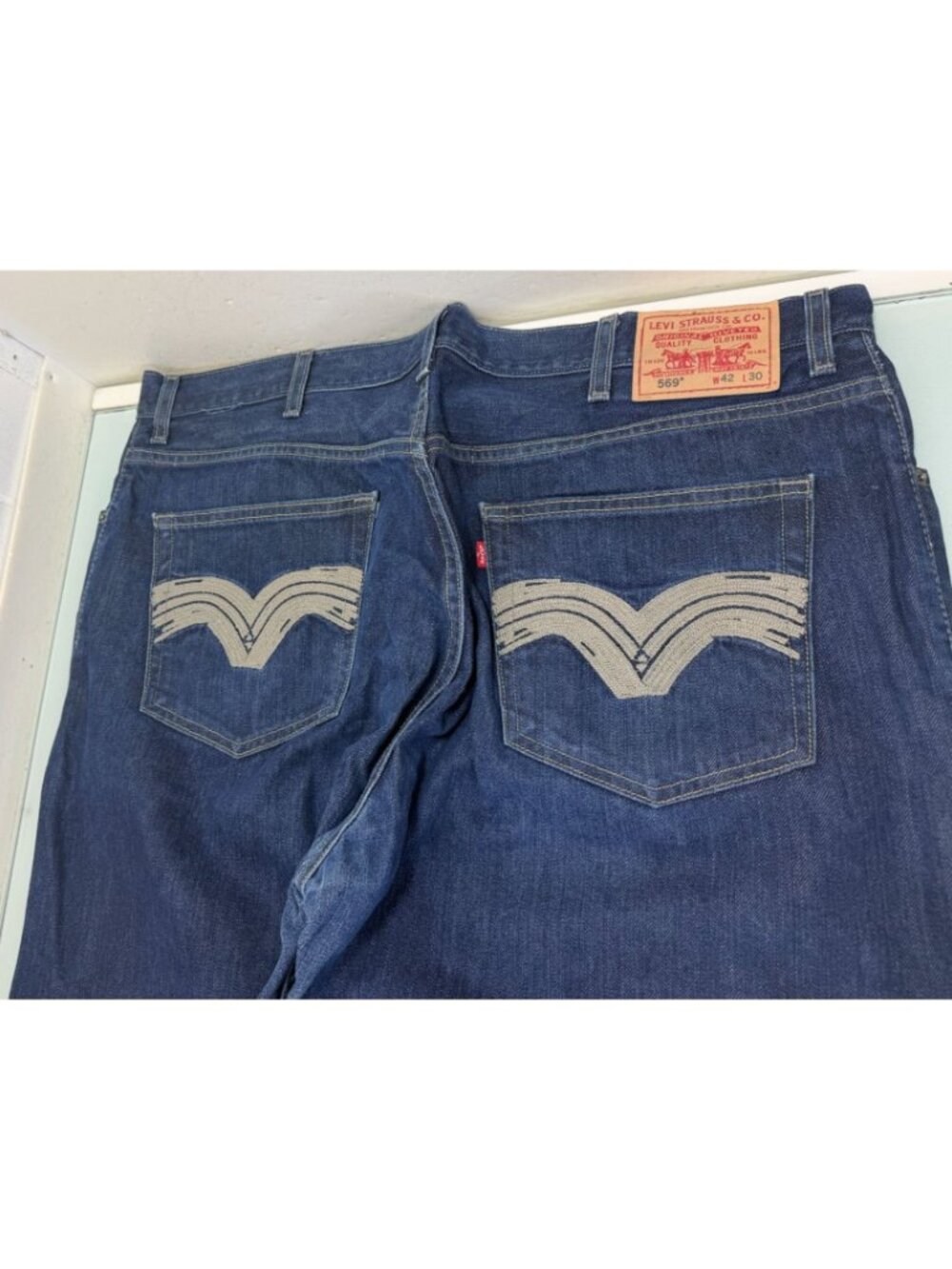 Levis 569 Jeans Mens 42X30 Actual 42X28 Loose Straight Baggy Streetwear Skater - Picture 15 of 15